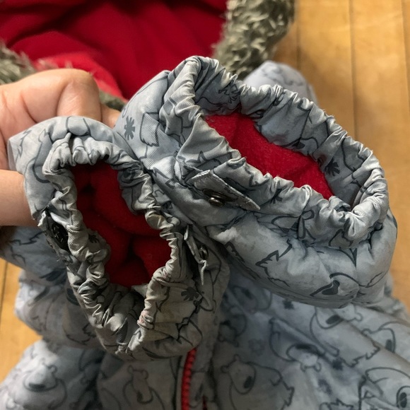 unisex extrem infant/ baby snow suit in gray and red - Picture 10 of 15